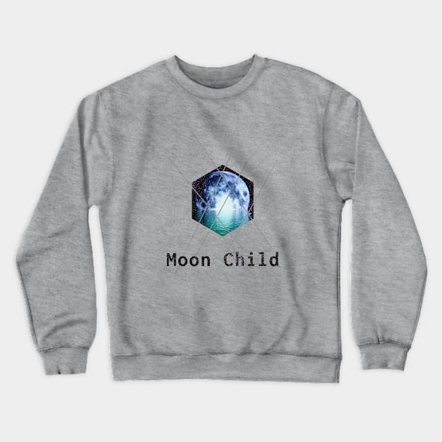 Moon Child Crewneck Sweatshirt by MandalaHaze